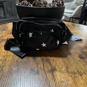 Black Star-Patterned women’s Bag